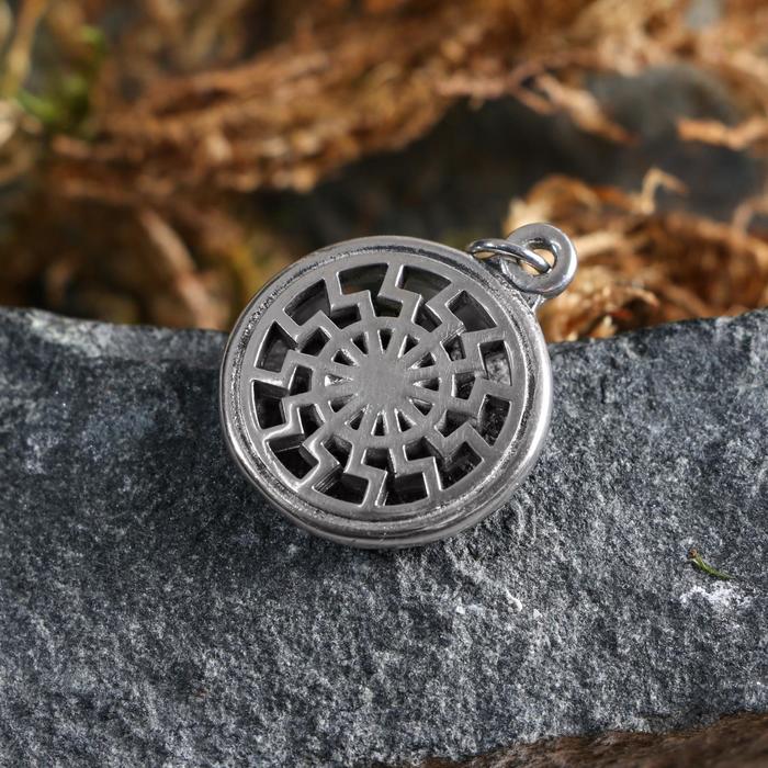 Оберег «Черное солнце», металл пьютер, художественное литье - Фото 1