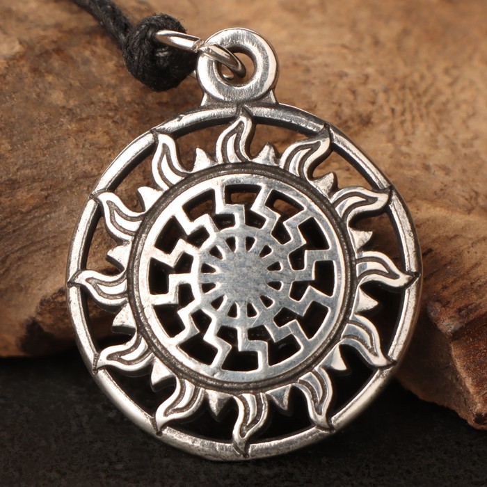 Оберег «Черное солнце», металл пьютер, художественное литье - Фото 1