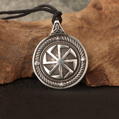 Оберег «Коловрат», металл пьютер, художественное литье