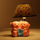Лампа настольная "Розовые мишки" h=18 см, (220V/Е14) - Фото 2