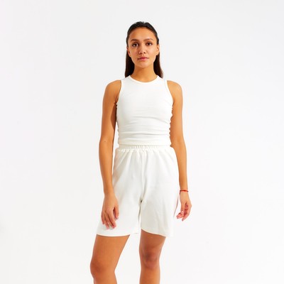 Шорты домашние женские MINAKU: Home collection, цвет экрю, размер 46