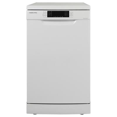 Посудомоечная машина HIBERG F48 1030 W, класс А++, 10 комплектов, 8 программ, белая
