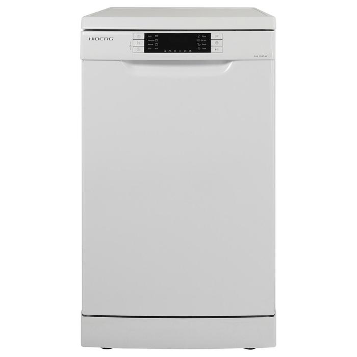 Посудомоечная машина HIBERG F48 1030 W, класс А++, 10 комплектов, 8 программ, белая - Фото 1