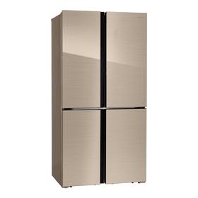 Холодильник HIBERG RFQ-500DX NFGY, Side-by-side, класс А+, 545 л, инверторный, бежевый