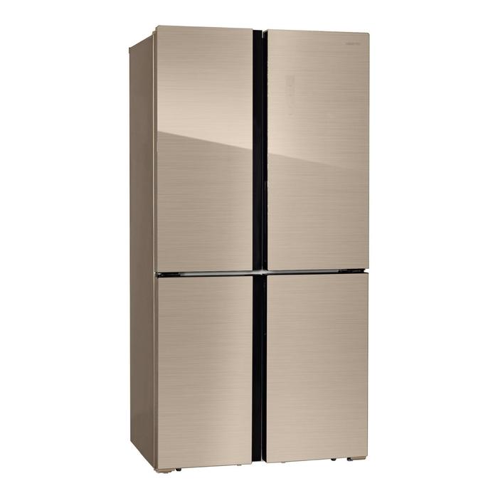 Холодильник HIBERG RFQ-500DX NFGY, Side-by-side, класс А+, 545 л, инверторный, бежевый - Фото 1