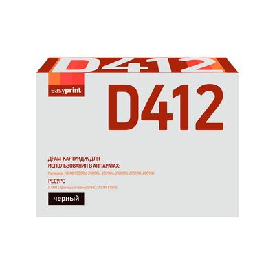 Драм-картридж EasyPrint DP-412 (KX-FAD412/FAD412/KX FAD412 DRUM) для Panasonic, черный