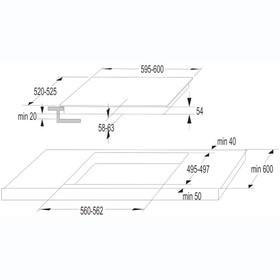 

Варочная поверхность Körting HI 64042 BW, индукционная, 4 конфорки, сенсор, белая