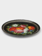 Тарелка Доляна «Народные мотивы», d=18 см, стекло, чёрная - Фото 2