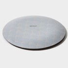 Тарелка Доляна «Золотое перо», 20×1.3 см, стекло, чёрная - Фото 3