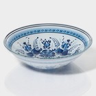 Салатник Доляна «Синева», 600 мл, 18×4.5 см, стекло, голубой - Фото 3