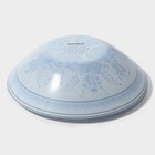 Салатник Доляна «Синева», 600 мл, 18×4.5 см, стекло, голубой - Фото 6