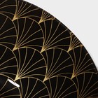 Салатник стеклянный Доляна «Золотое перо», 600мл, 18,5×5 см - фото 4318666