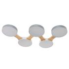 Люстра 625360/5 LED 65 Вт 3 режима 3000-6000К светлое дерево 80×47×5 см BayerLux - Фото 1