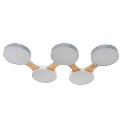 Люстра 625360/5 LED 65 Вт 3 режима 3000-6000К светлое дерево 80×47×5 см BayerLux