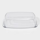 Форма для запекания и выпечки Доляна «Кекс», 1.5 л, 27×14×7 см, жаропрочное стекло, прозрачная - Фото 4