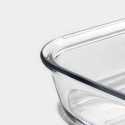 Форма для запекания Доляна «Лазанья», 1.6 л, 24.7×22×5.2 см, квадратная, жаропрочное стекло, прозрачная