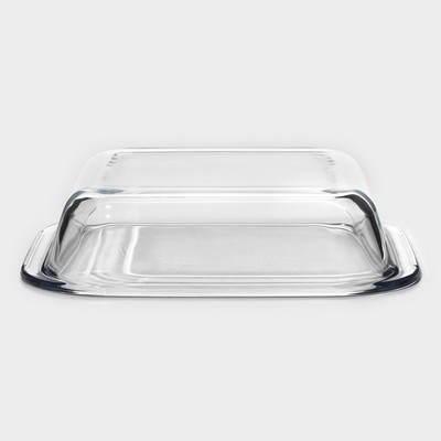 Форма для запекания Доляна «Лазанья», 1.6 л, 24.7×22×5.2 см, квадратная, жаропрочное стекло, прозрачная