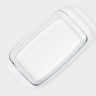 Кастрюля для запекания Доляна «Утятница», 2.9 л, 24.5×20.5×13.5 см, жаропрочное стекло, прозрачная - Фото 6