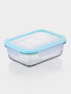 Контейнер для еды из жаропрочного стекла Доляна «Клик», 620 мл, 18×14×6.5 см, с крышкой - Фото 1