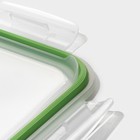 Контейнер для еды Доляна «Клик», 1.04 л, 20×15.5×7 см, с крышкой, жаропрочное стекло, МИКС - Фото 5