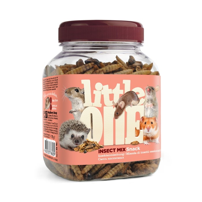 Лакомство Little One «Смесь насекомых» для всеядных грызунов, 75 г - Фото 1