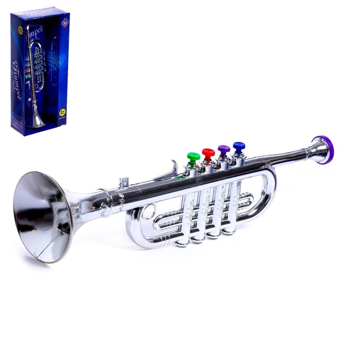 Игрушка музыкальная «Труба», цвета МИКС - фото 1907184990