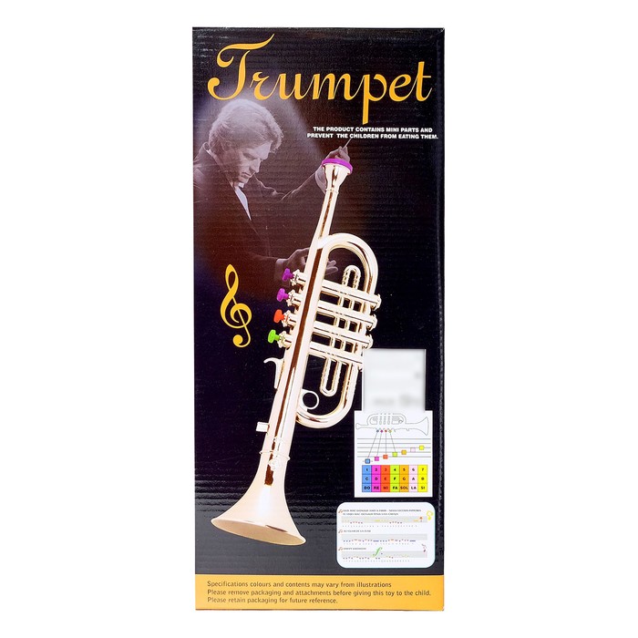 Игрушка музыкальная «Труба», цвета МИКС - фото 1907184995