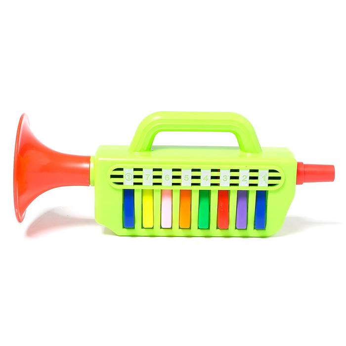 Игрушка музыкальная «Труба с клавишами», цвета МИКС - фото 1908643710