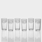 Набор высоких стаканов для коктейля «Кружево», 6 шт - фото 318451129