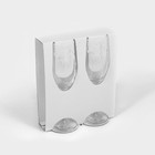 Набор бокалов для шампанского «Кружево», 200 мл, диаметр 5,3 см, высота 20,5 см, 2 шт - Фото 6