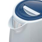 Чайник электрический ENERGY E-234, пластик, 1 л, 1100 Вт, бело-синий - фото 7324528