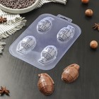 Форма для шоколада и конфет пластиковая «Лимонка двойная», цвет прозрачный - фото 4318836