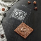 Форма для шоколада «Плитка. Только с тобой», 10×0.7 см, пластик, прозрачная 5800144