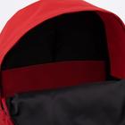 Рюкзак молодёжный из текстиля на молнии, 1 карман, TEXTURA, цвет красный - Фото 5