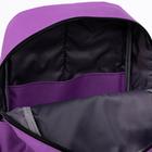 Рюкзак на молнии, наружный карман, цвет сиреневый - Фото 5