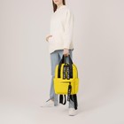 Рюкзак - сумка молодёжная из текстиля на молнии, 3 кармана, TEXTURA, цвет жёлтый - Фото 7
