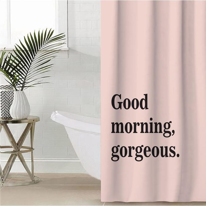 Штора для ванной «Good morning», 145×180 см - Фото 1
