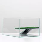 Террариум для черепах 25 л, без крышки с полкой и лесенкой, 40×29×22 см - Фото 3