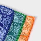 Салфетка микрофибра Доляна «Индия», 29×29 см, цвет МИКС - фото 7176053