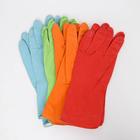 Перчатки хозяйственные резиновые Доляна, бархатный материал, размер L, 65 гр, цвет МИКС - Фото 5