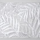 Дорожка на стол «Листья», 33×150 см, цвет серебряный - Фото 2