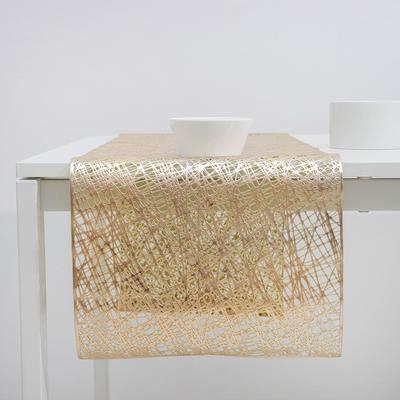 Дорожка на стол «Паутина», 33×150 см, цвет золотой