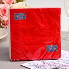 Салфетки бумажные New line FRESCO «Красный», 3 слоя, 33×33 см, 20 шт. - Фото 1