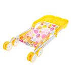 Коляска летняя для кукол, со столиком, металлический каркас - Фото 5