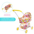 Коляска универсальная для кукол, с сумкой, с корзиной, металлический каркас - Фото 2