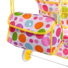 Коляска универсальная для кукол, с сумкой, с корзиной, металлический каркас - Фото 6