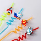 Трубочки для коктейля «Транспорт», набор 4 шт., МИКС - Фото 2