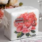 Салфетки бумажные Гармония цвета Пионы, 100 листов - Фото 1