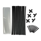 Парник, длина 2,5 м, 5 дуг из пластика, дуга L = 1,2 м, d = 20 мм, плёнка полиэтиленовая 80 мкм - Фото 3