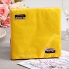 Салфетки бумажные New line FRESCO «Желтый», 2 слоя, 33×33 см, 20 шт. - Фото 1